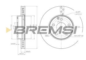 BREMS CD7252V - DISCHI FRENO - BRAKE DISCS