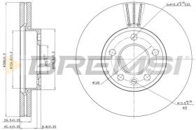 BREMS CD7253V - DISCHI FRENO - BRAKE DISCS