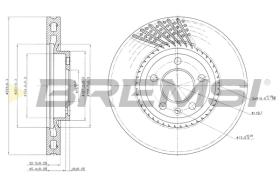 BREMS CD7254V - DISCHI FRENO - BRAKE DISCS