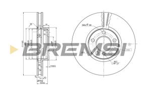 BREMS CD7256V - DISCHI FRENO - BRAKE DISCS