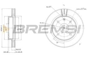 BREMS CD7257V - DISCHI FRENO - BRAKE DISCS