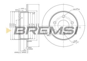 BREMS CD7258S - DISCHI FRENO - BRAKE DISCS