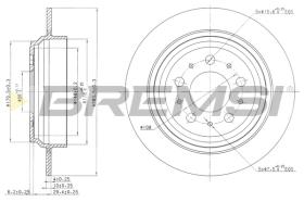 BREMS CD7259S - DISCHI FRENO - BRAKE DISCS