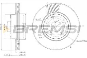 BREMS CD7263V - DISCHI FRENO - BRAKE DISCS