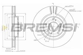 BREMS CD7266V - DISCHI FRENO - BRAKE DISCS