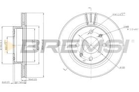 BREMS CD7268V - DISCHI FRENO - BRAKE DISCS