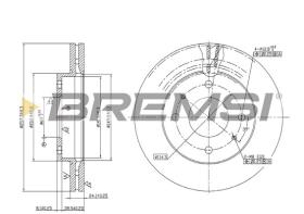 BREMS CD7270V - DISCHI FRENO - BRAKE DISCS