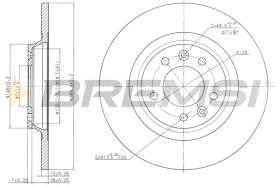 BREMS CD7275S - DISCHI FRENO - BRAKE DISCS