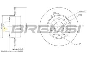 BREMS CD7276S - DISCHI FRENO - BRAKE DISCS