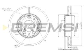 BREMS CD7278V - DISCHI FRENO - BRAKE DISCS