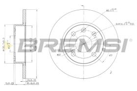 BREMS CD7283S - DISCHI FRENO - BRAKE DISCS