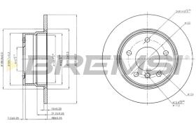 BREMS CD7284S - DISCHI FRENO - BRAKE DISCS