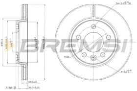 BREMS CD7286V - DISCHI FRENO - BRAKE DISCS