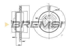 BREMS CD7287V - DISCHI FRENO - BRAKE DISCS