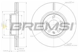 BREMS CD7291V - DISCHI FRENO - BRAKE DISCS