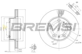 BREMS CD7293V - DISCHI FRENO - BRAKE DISCS