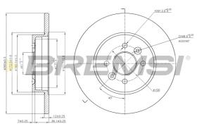 BREMS CD7295S - DISCHI FRENO - BRAKE DISCS