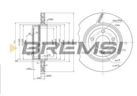 BREMS CD7297V - DISCHI FRENO - BRAKE DISCS