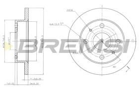 BREMS CD7302S - DISCHI FRENO - BRAKE DISCS