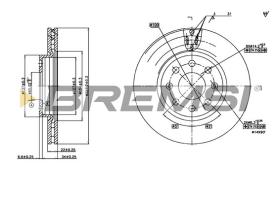 BREMS CD7304V - DISCHI FRENO - BRAKE DISCS