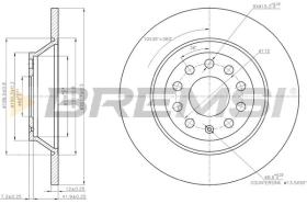 BREMS CD7307S - DISCHI FRENO - BRAKE DISCS