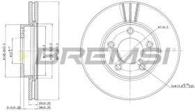 BREMS CD7311V - DISCHI FRENO - BRAKE DISCS