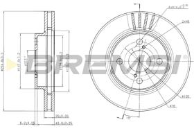 BREMS CD7314V - DISCHI FRENO - BRAKE DISCS