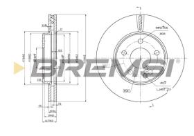 BREMS CD7316V - DISCHI FRENO - BRAKE DISCS