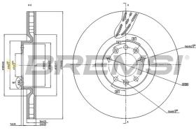 BREMS CD7319V - DISCHI FRENO - BRAKE DISCS