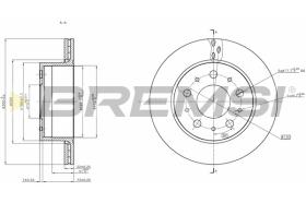 BREMS CD7321V - DISCHI FRENO - BRAKE DISCS