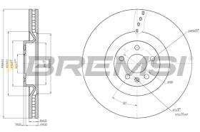 BREMS CD7323V - DISCHI FRENO - BRAKE DISCS