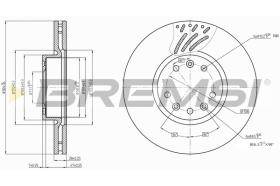 BREMS CD7324V - DISCHI FRENO - BRAKE DISCS