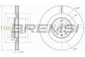 BREMS CD7327V - DISCHI FRENO - BRAKE DISCS