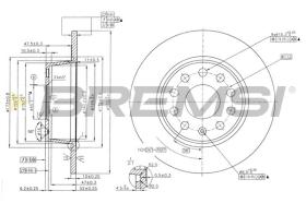 BREMS CD7328S - DISCHI FRENO - BRAKE DISCS