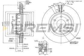 BREMS CD7332V - DISCHI FRENO - BRAKE DISCS