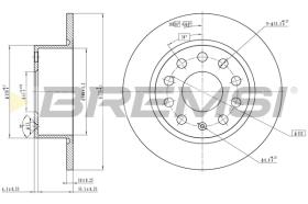 BREMS CD7334S - DISCHI FRENO - BRAKE DISCS