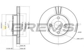 BREMS CD7335V - DISCHI FRENO - BRAKE DISCS