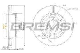 BREMS CD7356V - DISCHI FRENO - BRAKE DISCS