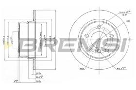 BREMS CD7361S - DISCHI FRENO - BRAKE DISCS