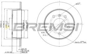 BREMS CD7362S - DISCHI FRENO - BRAKE DISCS