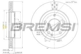 BREMS CD7363V - DISCHI FRENO - BRAKE DISCS