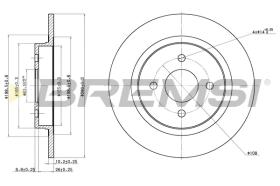 BREMS CD7367S - DISCHI FRENO - BRAKE DISCS