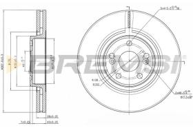 BREMS CD7368V - DISCHI FRENO - BRAKE DISCS