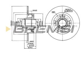 BREMS CD7369S - DISCHI FRENO - BRAKE DISCS