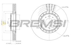 BREMS CD7371V - DISCHI FRENO - BRAKE DISCS