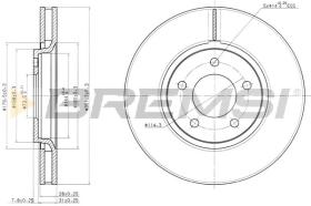 BREMS CD7372V - DISCHI FRENO - BRAKE DISCS