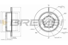 BREMS CD7375V - DISCHI FRENO - BRAKE DISCS