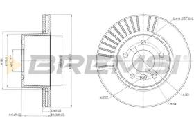 BREMS CD7379V - DISCHI FRENO - BRAKE DISCS