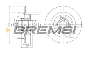 BREMS CD7381S - DISCHI FRENO - BRAKE DISCS