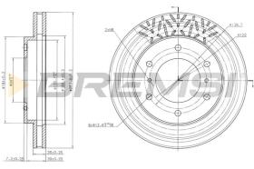 BREMS CD7384V - DISCHI FRENO - BRAKE DISCS